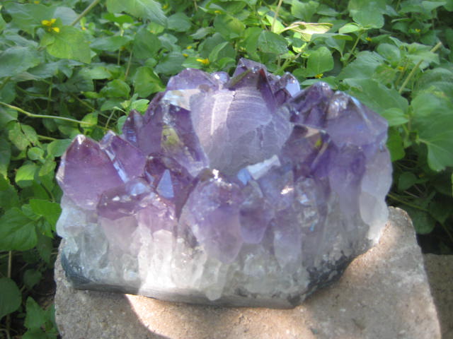Amethyst Candle Holder protection, purification and release addictions 4019